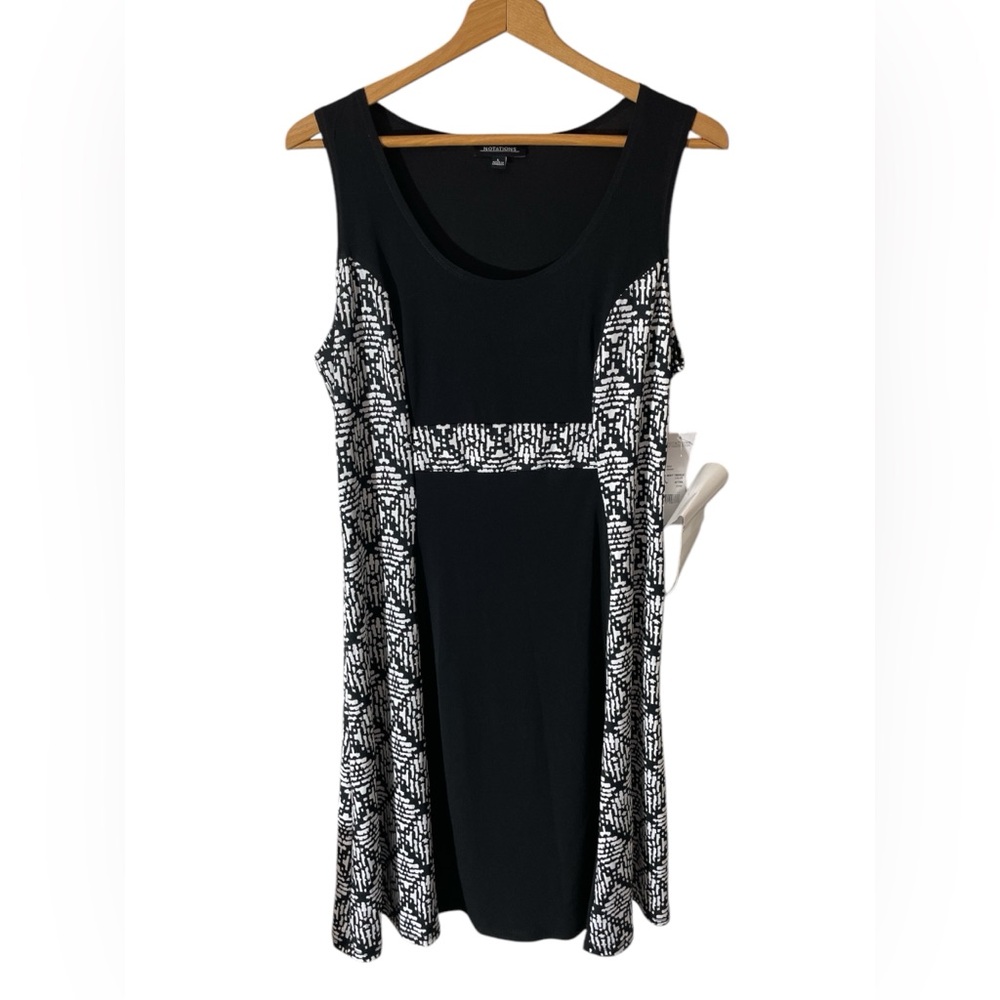D2- NWT large black dress size L NEW NOTATIONS
